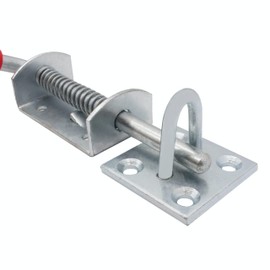 Spring Loaded Animal Bolt For Heavy Gates - Zinc Plating - 6"/150mm - Pack of 2