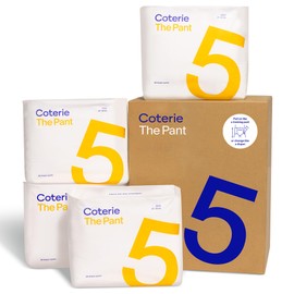 Coterie The Pant, Size 5, Pull Up Style Diapers for Sensitive Skin, Hypoallergenic, Super Absorbent Overnight Leak Protection, 3T/4T (27-38 lbs) 112 Count