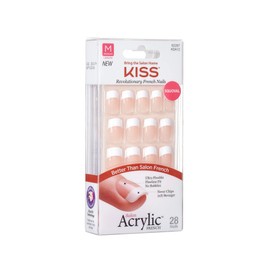 KISS Salon Acrylic French Nails Medium Length KSA12 (3 PACK)