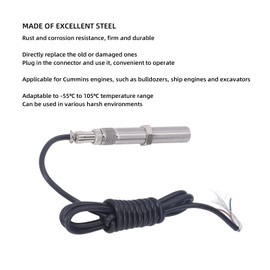 Speed Sensor for Cummins - High Performance 5/8 18UNF 2A L80mm Thread 1.5m Harness MPU Magnetic Pickup Sensor with Standard Thread and Simple Installation