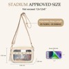 LOXOMU Clear Stadium Bag for Women - Small Clear Crossbody