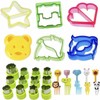 28 Pcs Sandwich Cutter and Sealer Set, Bread Decruster Maker
