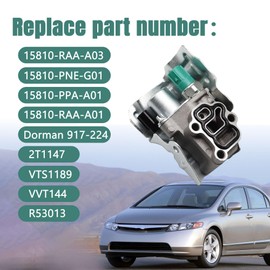 VTEC Solenoid Spool Valve with Oil Pressure Switch & Gasket Fit for Honda Accord Civic CR-V Element Acura RSX L4 2.4L 2002-2011 Replace # 15810-RAA-A03 15810-PNE-G01 15810-PPA-A01 917-224 15810RAAA03
