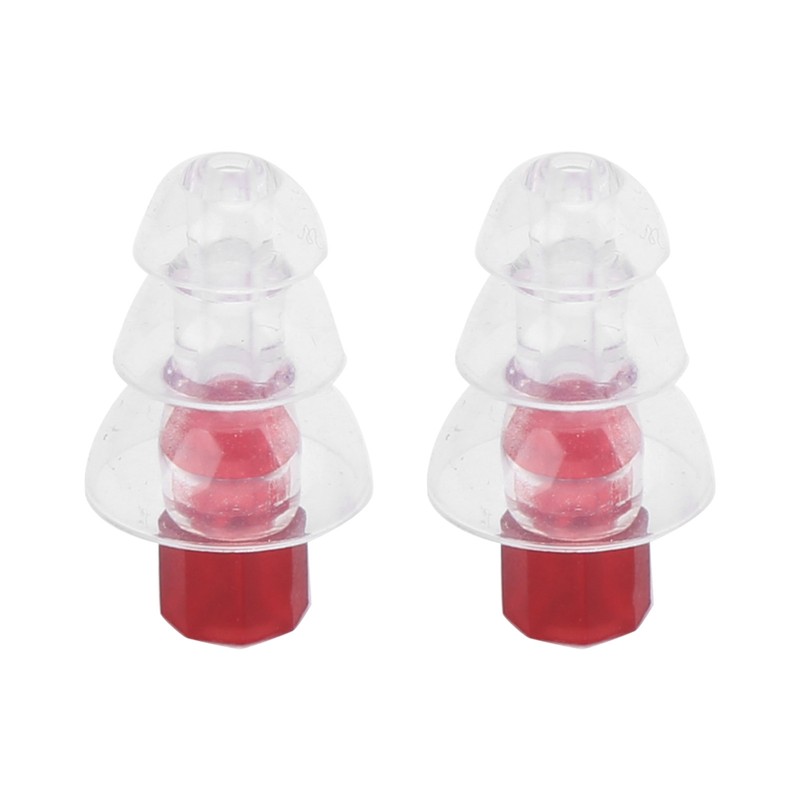 22x67mm Musician Ear Plug Red Noise Reduction Waterproof with Silica