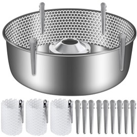 3 Set Cotton Candy Mesh and Clip Stabilizer Kit, 12 Pcs Clips for Cotton Candy Supplies, Reusable Candy Making Accessories Compatible Cotton Candy Machine Bowl