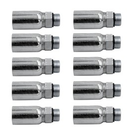 5/8" Hose x #10 SAE/ORB Male Hydraulic Hose End Crimp Fitting | MB-10-10 (10-PACK)