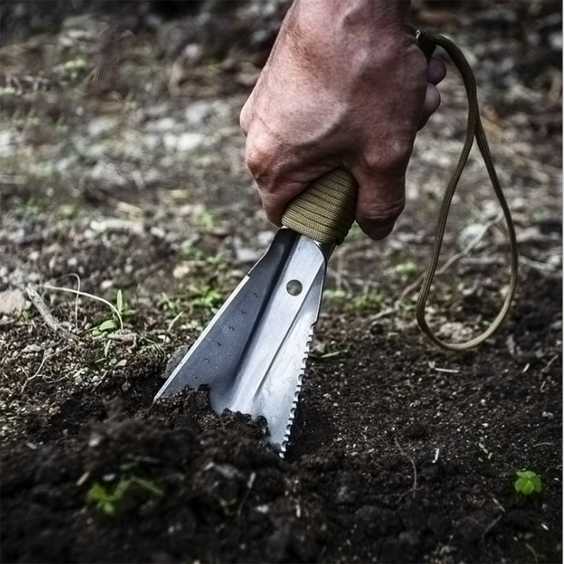 Portable Folding Shovel Multifunctional Outdoor Gadgets Garden Tool for Camping