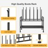 DIMJ Free Standing Shoe Racks - 3-Tier Boot Rack, Black