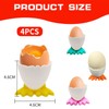 4-Piece Egg Cup Holder Set – Perfect for Soft Boiled