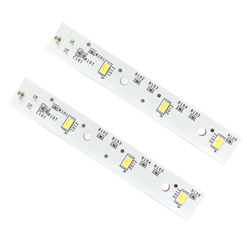For GE Durable 2pcs WR55X26671 Refrigerator LED Light Board for