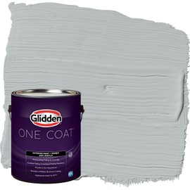 Glidden One Coat 1 gal. Maiden Mist/Blue Flat Exterior Paint with Primer