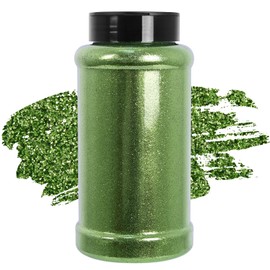 Ultra Fine Sage Green Glitter, 16 Oz (1 Ib), Fine Glitter for Resin Crafts Nails Tumblers Slime Cosmetic and Festival Decoration - Sage Green Fine Glitter Bulk Christmas St. Patrick's Day Decor