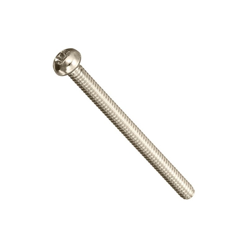 SCUD Humbucker Mounting Screws, Inch Size, 8P Chrome W-HPC
