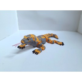 Flexxi Flexi-Komodo Dragon Flexible  Articulated Printed Reptile  Fidget Toy w/ tounge