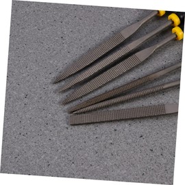 Vaguelly 6pcs Mini File Grip Ergonomic Hand Rasp Key Small Tool Carving Handles Woodworking Rasps Metal Working File