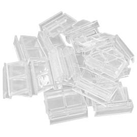 Hordion 20pcs Aquarium Lid Clip, 6mm Clear Acrylic Fish Tank Lid Holder Aquarium Glass Cover Clips for Rimless Aquarium Fish Tank