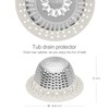 LEKEYE Shower Drain Hair Catcher/Shower Drain Cover/Drain Protector for Pop-Up