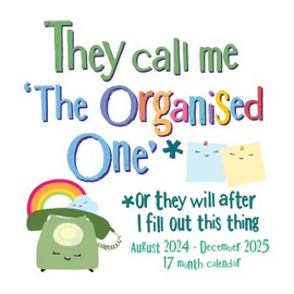 2025 The Bright Side Wall Calendar 17 month Planner, Month to View Layout