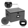 Mayniu Wine Glass Storage Box 2 Pack, Stemware Storage Containers