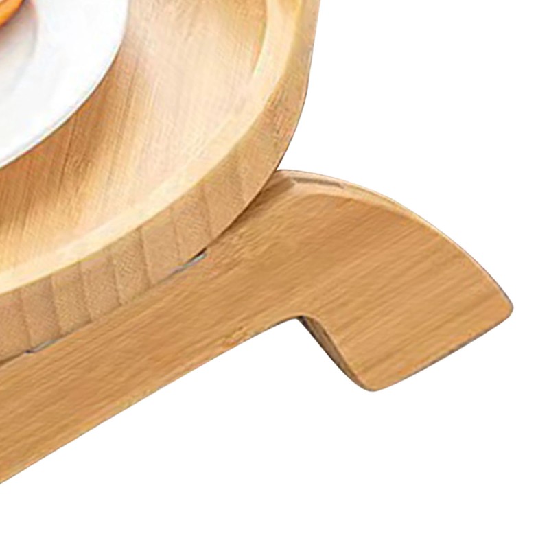 Couch Tray Burlywood Bamboo Folding Sofa Arm Clip Table for