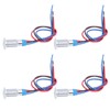4 Sets PreWired Round LEDs Waterproof 2Color Signal Light Common