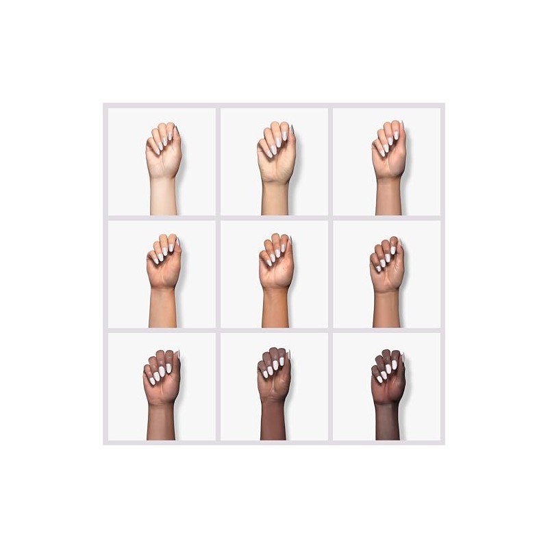 MEMEDA Esmalte de gel para uñas, Milky White, 7.4 ml