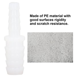 Pack of 10 PE Plastic Hose Connectors with Barbed Reducer Adaptor Hose Nozzle Splicer Mender Connection (6-12 mm Conversion Head)