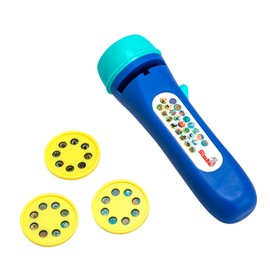 Simba 105954676 Light Projector Animals, Projects Coloured Images, 3 Discs with 8 Motifs each, 12 cm, from 3 Years