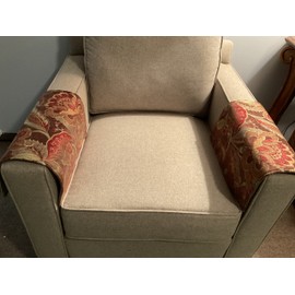 Set of Armrest covers furniture protectors slipcover recliners sofas loveseats theater chairs office chairs floral home decor reversible perfect for any room. By: Bittlemen Furniture Co. 14x18