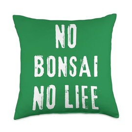 Bonsai Tree Lover Zen Gardening Nature Harmony Throw Pillow