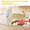 Hamiledyi Rabbit Toilet Rat Litter Box Corner Bunny Potty Training