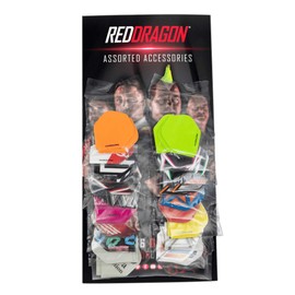 RED DRAGON Assorted Hardcore Extra Thick Dart Flights Value Pack