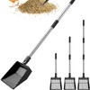 LOVIVER Cat Litter Scoop Sand Rake Stainless Steel Adjustable Versatile