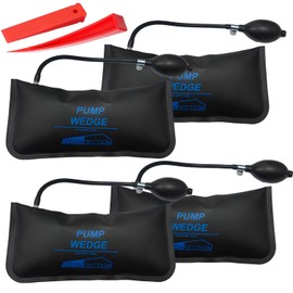 4 Mounting Cushions, Air Pump Wedge Set, Expansion Cushion, Pneumatic Tensioner, Load up to 300 kg, Air Cushion Lifter, Air Wedge Mounting Aid for Door, Window, Assembly, Car Repair with 2 Plastic