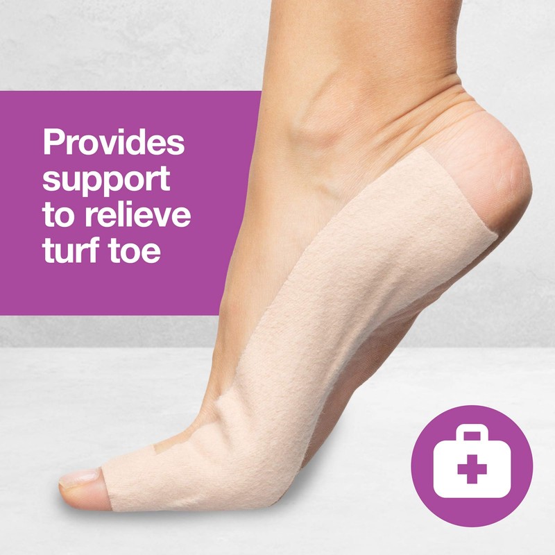 ZenToes Turf Toe T-Straps - 10 Pack Moleskin Splints for