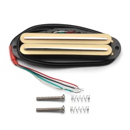SAPHUE - Guitarra Humbucker de doble riel caliente de una sola bobina para guitarra eléctrica Fender Strat Squier Tele (marfil)