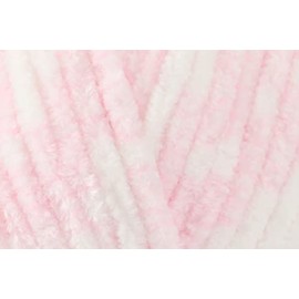 King Cole Yummy Chunky Crochet Yarn, 100% Polyester Plush Texture Knitting Wool for Blankets, Throws, Scarves & Shawls - 100g Balls - Candy Floss (3369) - Pack of 3