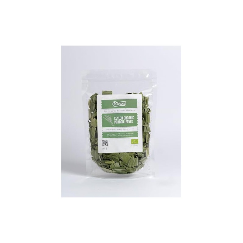 Bioura Organic Ceylon Pandan Leaves 25g, Rich Aroma, Unique Flavour,