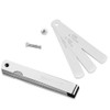 Bestgle Tapered Feeler Gauge, 32 Blades 0.02 to 1.0mm/ 0.0008-0.04"