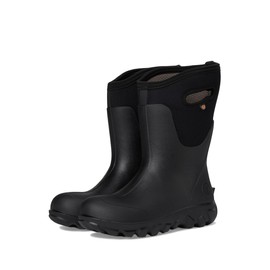 BOGS Women's Classic Seamless Mid Rain Boot, Black, 8