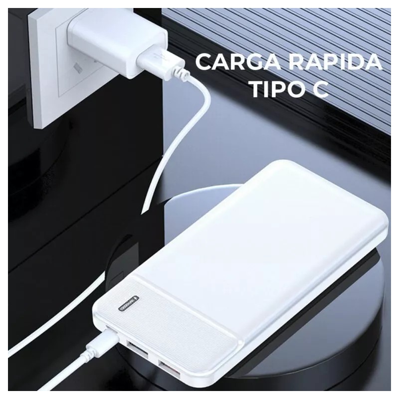 EGTMA Cargador Inalámbrico Portátil Teléfonos 3 Salidas 10000mah