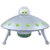 Off the Wall Toys Alien Glow-in-The-Dark UFO Space Ship and