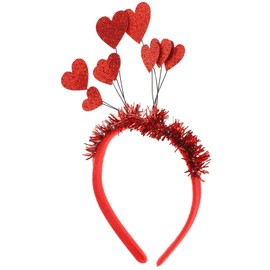 Healvian 1pc Heart Headband Hair Accessories for Valentine's Day Party Lightweight Comfortable Heart Hair Hoop Unique Present for Weddings Special Occasions