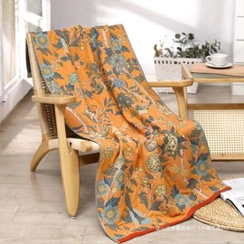 Songwol Cotton Gauze Large Bath Towel - Soft, Skin-Friendly, Highly Absorbent & Quick-Drying 80x160cm / 6-Petal Cotton Gauze Bath Towel