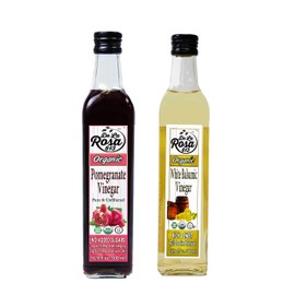 Organic Pomegranate/White Balsamic Vinegar Combo 500ml (2-Pack)
