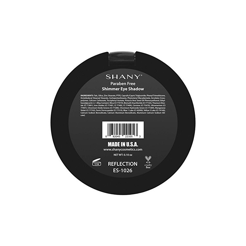SHANY Paraben Free Silky Shimmer Eye Shadow, Reflection, 1 Ounce