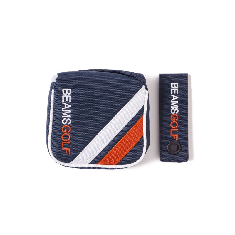 BEAMS GOLF/Double Line Putter Cover (Mallet) Navy -