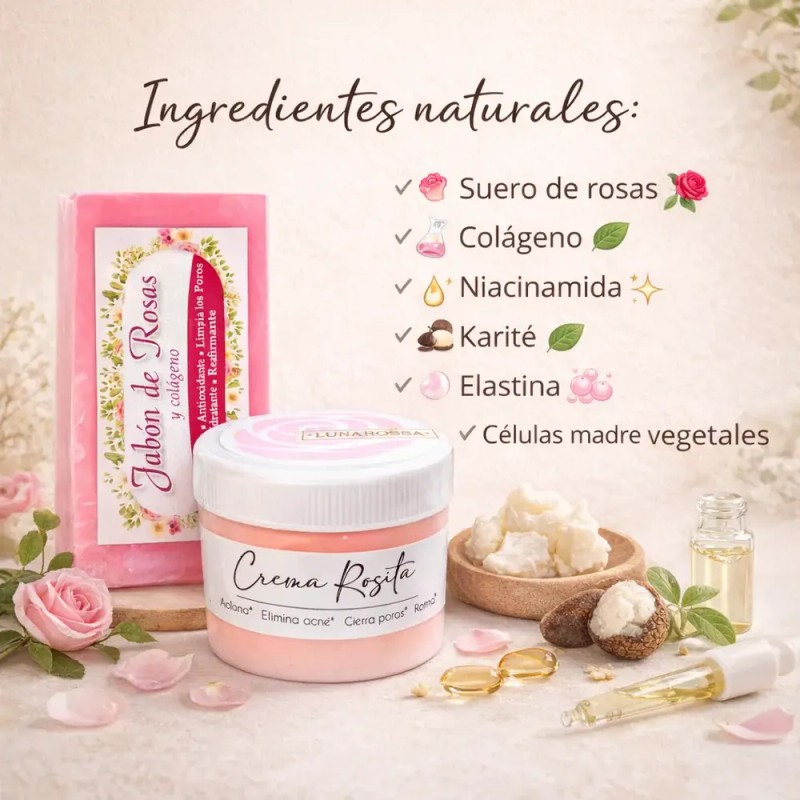 Crema Rosita De Obregón Y Jabón Originales 100gr Natural