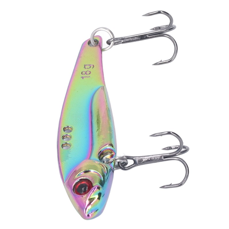 10PCS Fish Shape Artificial Bait High Simulation Aluminum Alloy Fishing