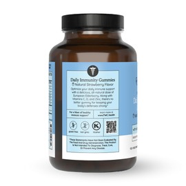 The Wellness Company Daily Immunity Gummies | 120 Gummies (2 Month Supply) | with European Black Elderberry Extract | Non-GMO, Gluten-Free | Supports Immune Health (120 Count)